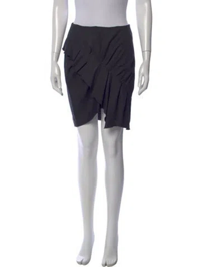 Pre-owned Isabel Marant Étoile Virgin Wool Mini Skirt In Blue