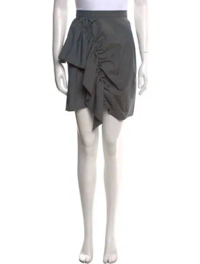 Pre-owned Isabel Marant Étoile Virgin Wool Mini Skirt In Gray