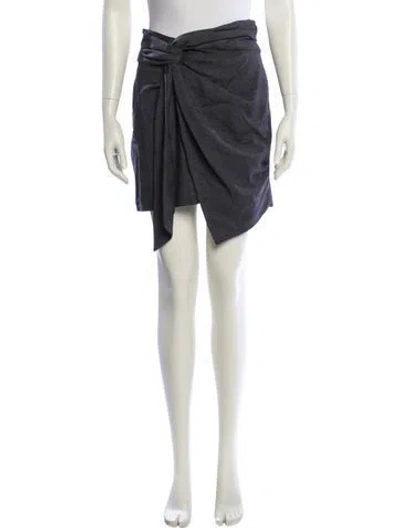Pre-owned Isabel Marant Étoile Virgin Wool Mini Skirt In Gray