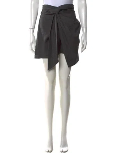 Pre-owned Isabel Marant Étoile Virgin Wool Mini Skirt In Grey