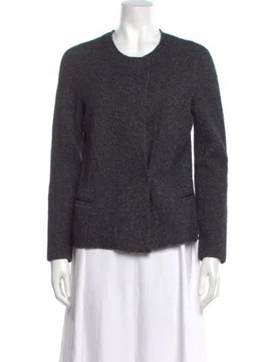 Pre-owned Isabel Marant Étoile Virgin Wool Scoop Neck Sweater In Blue
