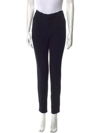 Pre-owned Isabel Marant Étoile Virgin Wool Skinny Leg Pants In Black