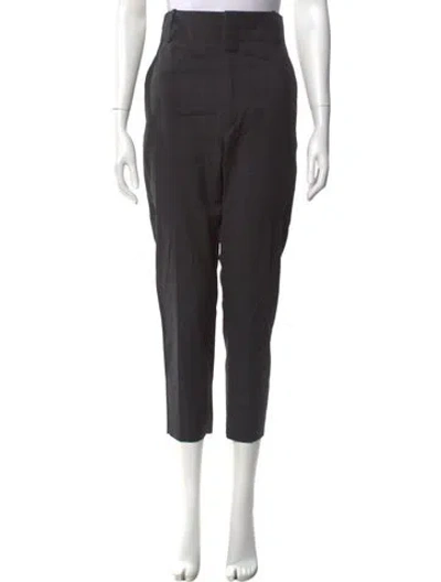 Pre-owned Isabel Marant Étoile Virgin Wool Skinny Leg Pants In Gray