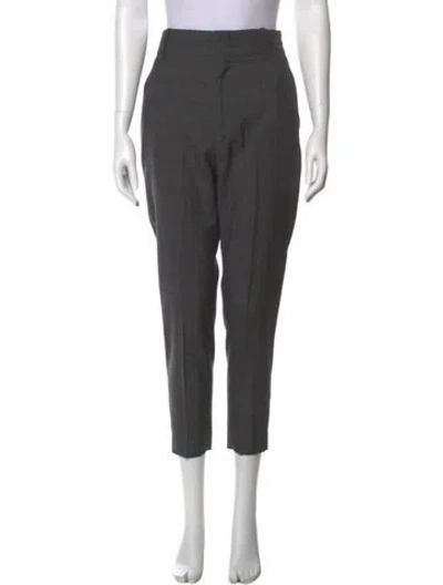 Pre-owned Isabel Marant Étoile Virgin Wool Skinny Leg Pants In Gray