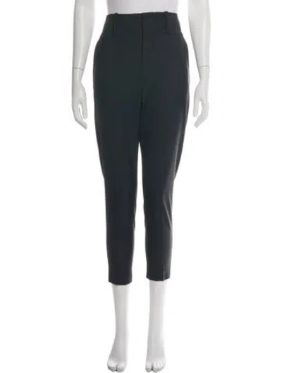 Pre-owned Isabel Marant Étoile Virgin Wool Straight Leg Pants In Black