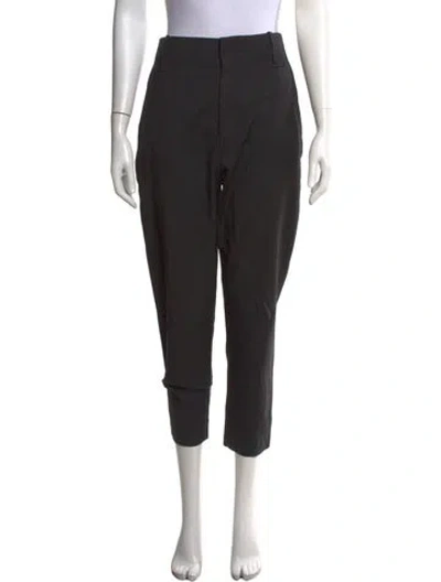 Pre-owned Isabel Marant Étoile Virgin Wool Straight Leg Pants In Grey