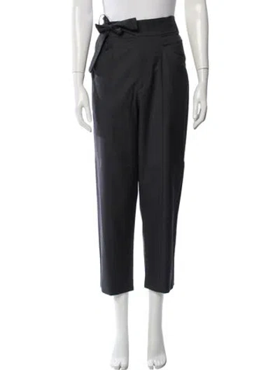 Pre-owned Isabel Marant Étoile Virgin Wool Straight Leg Pants In Grey