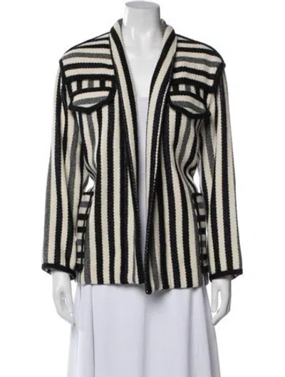 Pre-owned Isabel Marant Étoile Virgin Wool Striped Jacket In Neutral