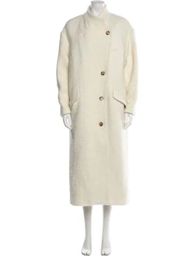 Pre-owned Isabel Marant Étoile Virgin Wool Trench Coat In Neutral