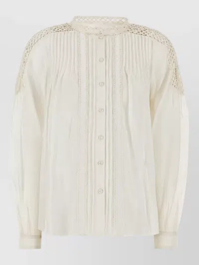 Isabel Marant Étoile Viscose Linen Blouse In Neutral