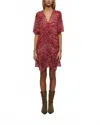 Isabel Marant Etoile Vivienne Dress In Red In Brown