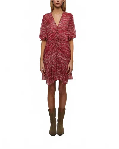 Isabel Marant Etoile Vivienne Dress In Red In Brown