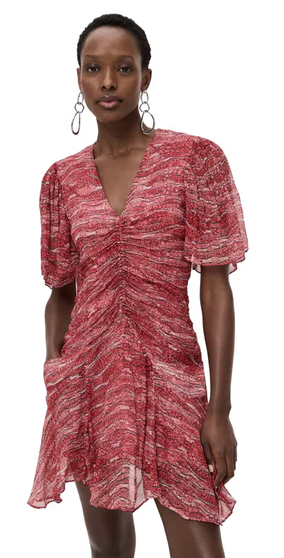 ISABEL MARANT ÉTOILE VIVIENNE DRESS RED