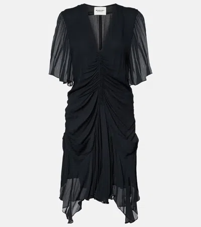 Isabel Marant Étoile Vivienne Muslin Minidress In Silver