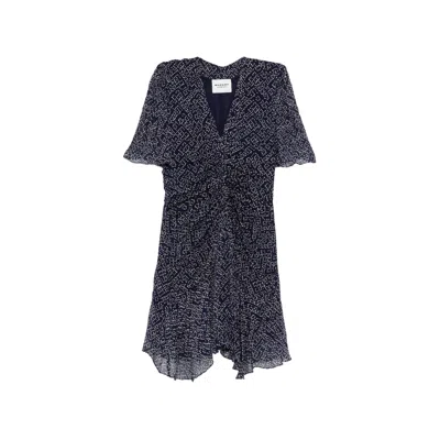 Isabel Marant Étoile Vivienne Printed V-neck Mini Dress In Multi