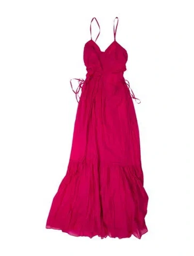 Pre-owned Isabel Marant Étoile V-neck Long Dress W/ Tags In Pink