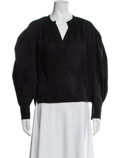 Pre-owned Isabel Marant Étoile V-neck Long Sleeve Blouse In Multi