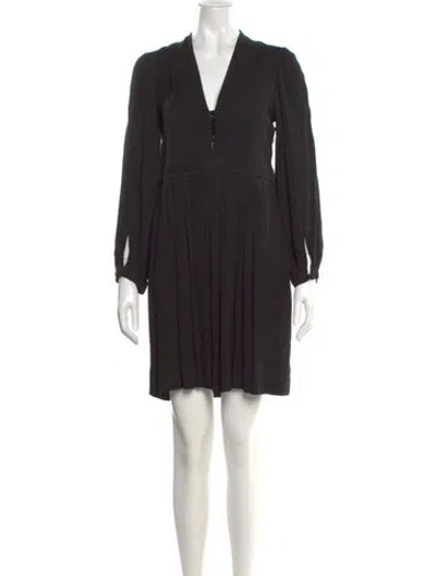 Pre-owned Isabel Marant Étoile V-neck Mini Dress In Black