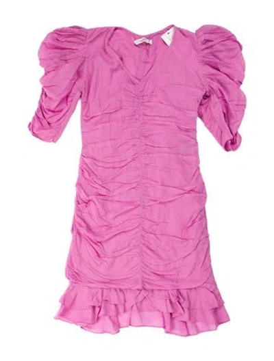 Pre-owned Isabel Marant Étoile V-neck Mini Dress In Purple