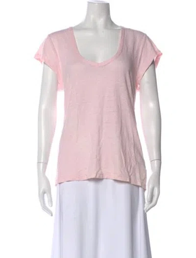 Pre-owned Isabel Marant Étoile V-neck Short Sleeve T-shirt In Pink