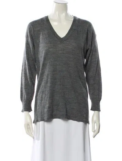 Pre-owned Isabel Marant Étoile V-neck Sweater In Gray
