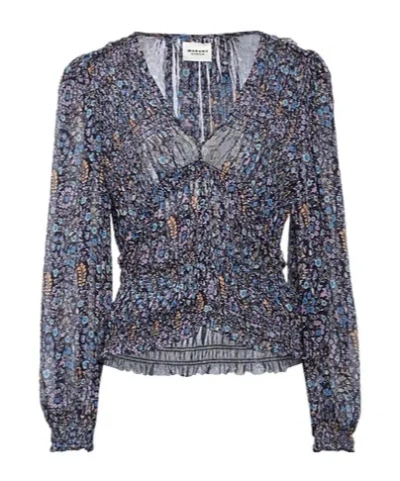 Isabel Marant Étoile V-neck Top In Multi