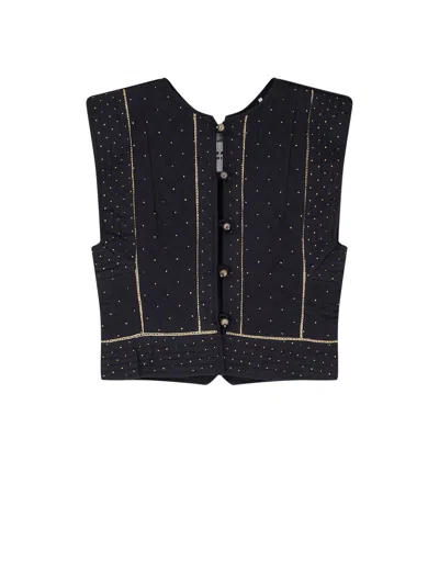 Isabel Marant Étoile Volana Padded And Quilted Vest In Black
