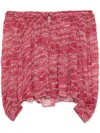 Isabel Marant Étoile Isabel Marant Etoile Fuchsia Printed ml Vutti Top In Red