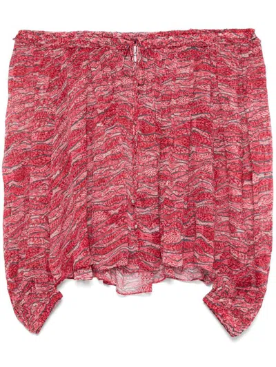 ISABEL MARANT ÉTOILE ISABEL MARANT ÉTOILE VUTTI PRINTED MUSLIN BLOUSE CLOTHING