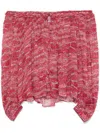 Isabel Marant Étoile Isabel Marant Etoile Fuchsia Printed ml Vutti Top In Red