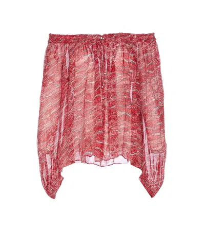 Isabel Marant Étoile Top Red Vutti With Print In Pink