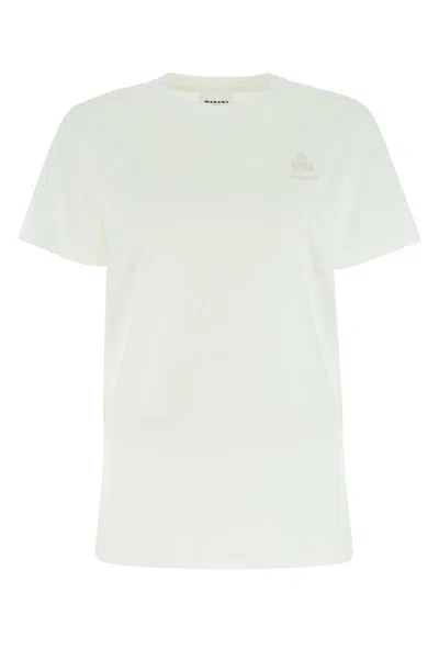 Isabel Marant Étoile Isabel Marant Etoile White Cotton Aby T Shirt In Neutral