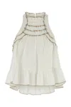 Isabel Marant Étoile Carlee Top With Frilled Hem And Keyhole Back In White
