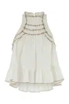 Isabel Marant Étoile Carlee Top With Frilled Hem And Keyhole Back In White