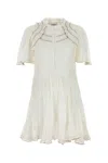 Isabel Marant Étoile Abito Celyana In Misto Cotone Bianco Donna In White