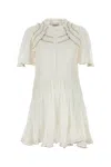 Isabel Marant Étoile Abito Celyana In Misto Cotone Bianco Donna In White
