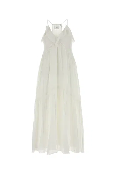 Isabel Marant Étoile Isabel Marant Etoile White Cotton Blend Vasma Dress