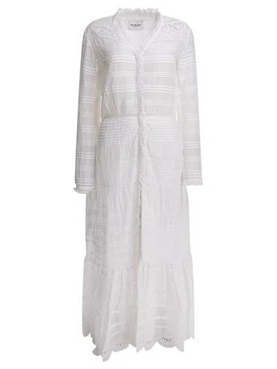 Isabel Marant Etoile White Cotton Dress