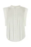 Isabel Marant Étoile Isabel Marant Etoile White Cotton Gresia Top In White