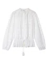 Isabel Marant Étoile Polly Organic Cotton Shirt In White