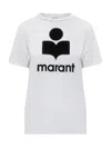 Isabel Marant Étoile Isabel Marant Etoile Logo Print Zewel Short-sleeve T-shirt In White