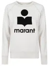 Isabel Marant Étoile Millyny Cotton Blend Crew-neck Sweatshirt In White