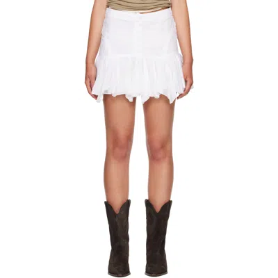 Isabel Marant Étoile White Daneen Miniskirt