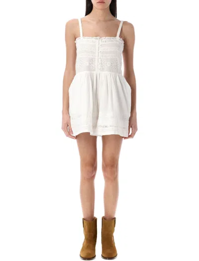 Isabel Marant Étoile White Dylan Voile Playsuit
