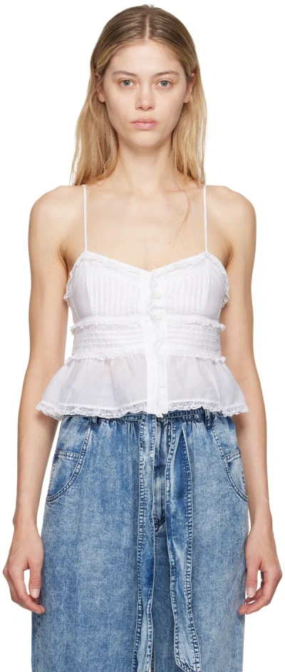 ISABEL MARANT ÉTOILE WHITE GLORIA CAMISOLE