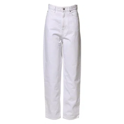 Isabel Marant Étoile White High Waist Straight Denim Jeans
