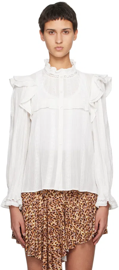 Isabel Marant Étoile White Jatedy Shirt In 20wh White