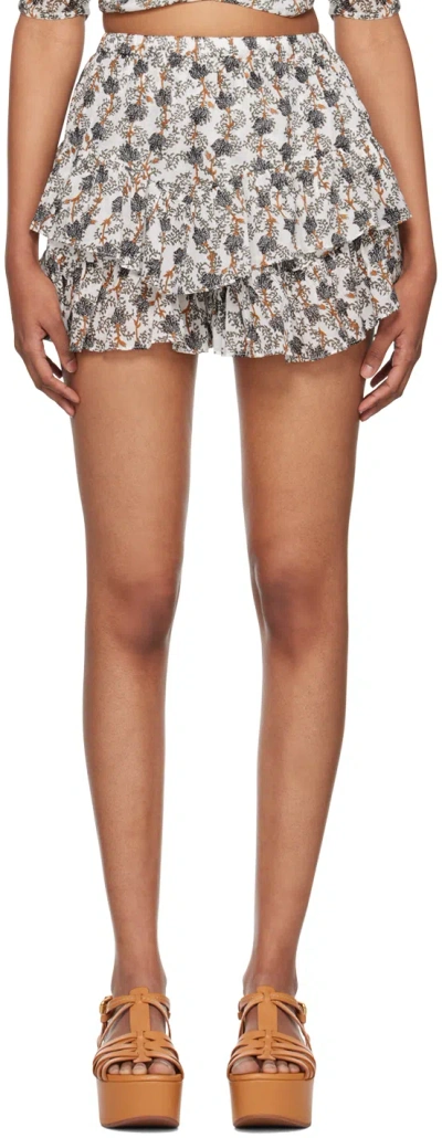 Isabel Marant Étoile Jocadia-gf Mini Skirt In 67ki Khaki