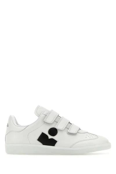 ISABEL MARANT ÉTOILE WHITE LEATHER LOGO CLASSIC SN SNEAKERS