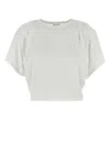 Isabel Marant Étoile White Linen Kyanza T-shirt In Gray